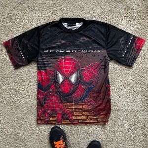 Rare Vintage Spiderman 2002 Movie Promo Sublimated T-shirt